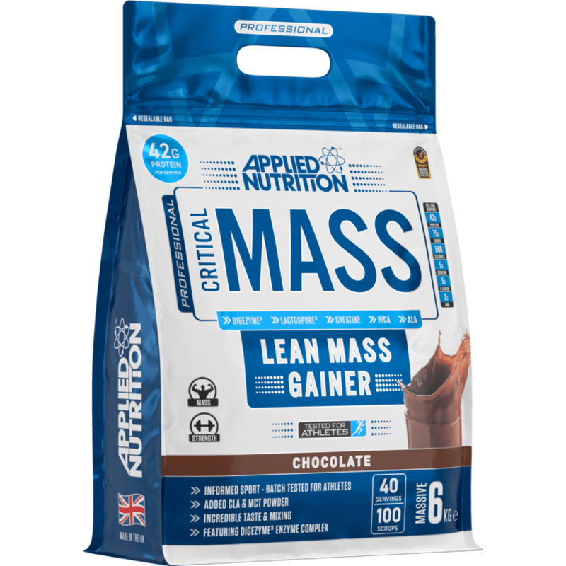 Applied Nutrition Critical Mass Lean Mass Gainz, Chocolate, 6 Kg